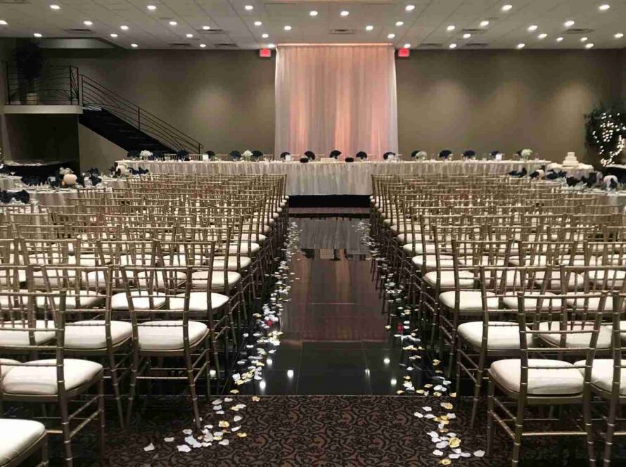 Balconade Room Wedding Ceremony Room Setup
