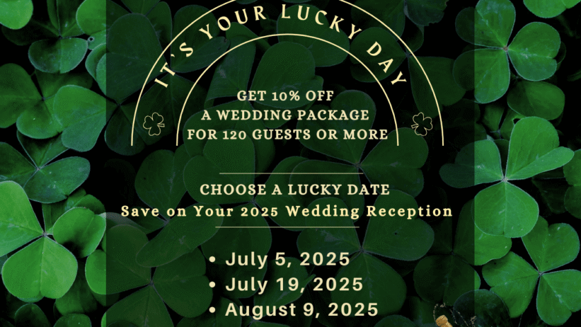 Lucky Dates Wedding Receptions Promotional Flyer