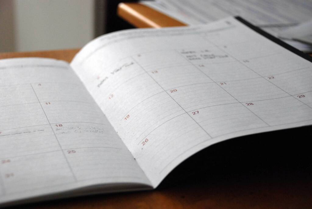 calendar of events