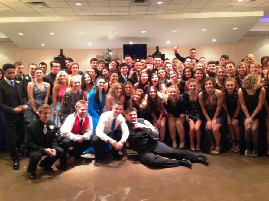 group of students who enjoy celebrating school proms, sports, and club events