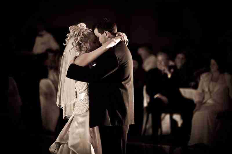 Bride and Groom Dancing